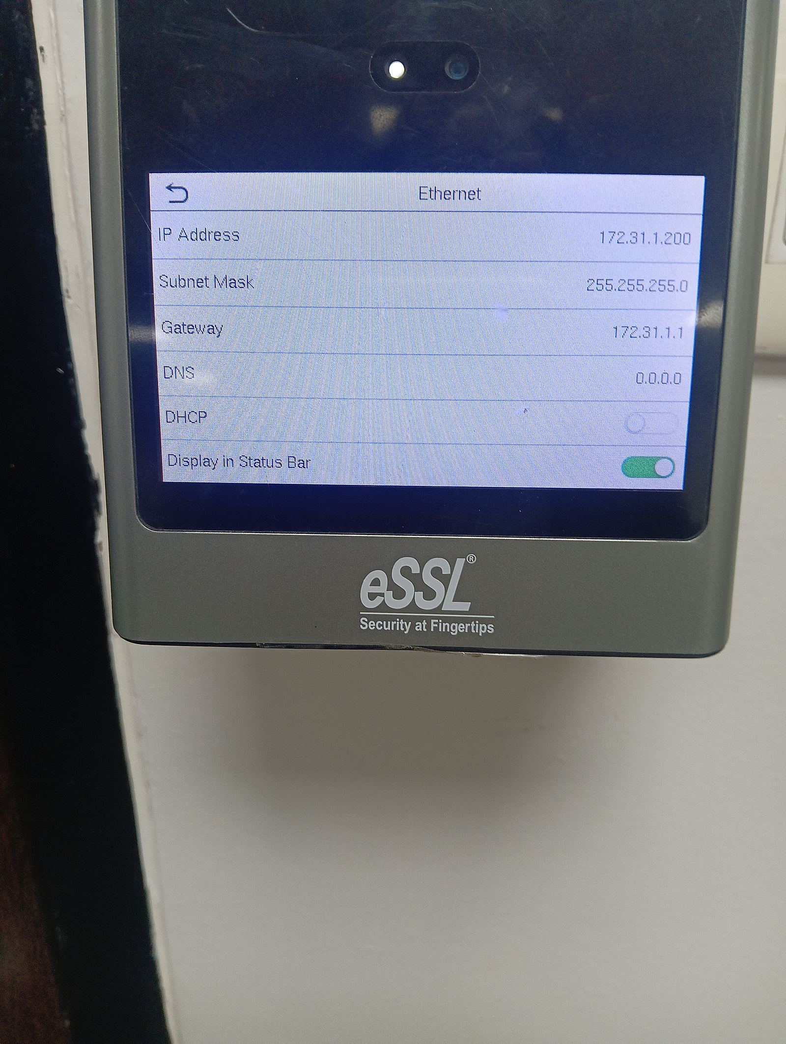 Biometric attendance terminal installed for a Pune client