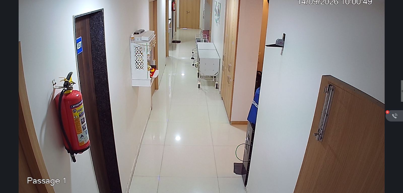 Hospital passage under CCTV coverage in Pune