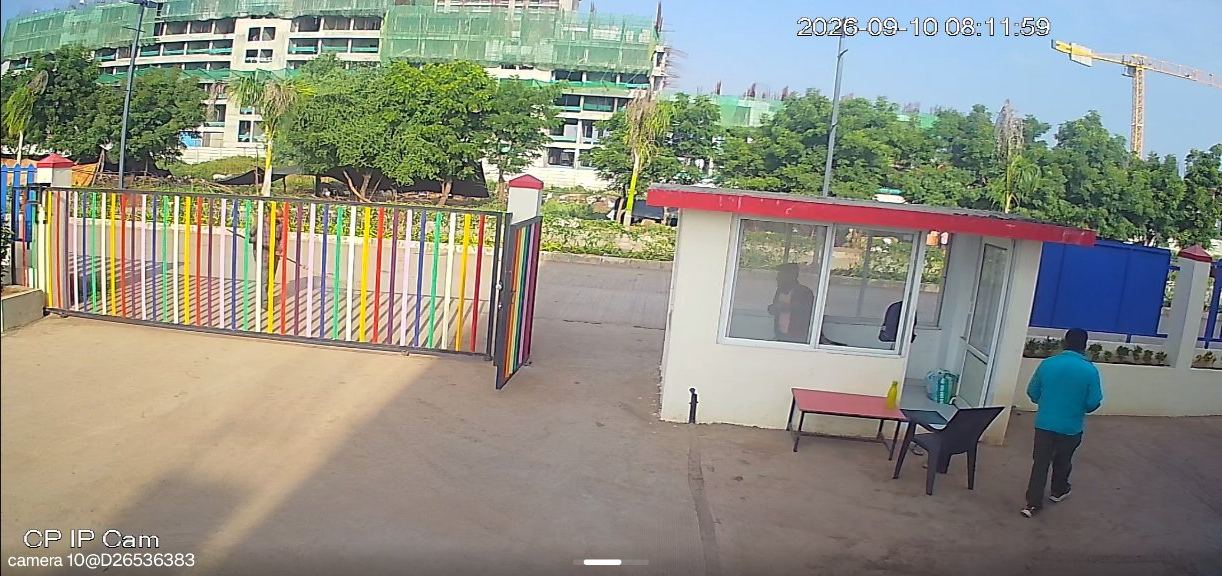School gate and security cabin, Pune